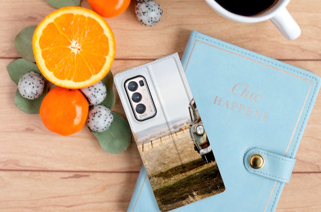 OPPO Find X3 Neo Stand Case Vintage Auto - B2C Telecom