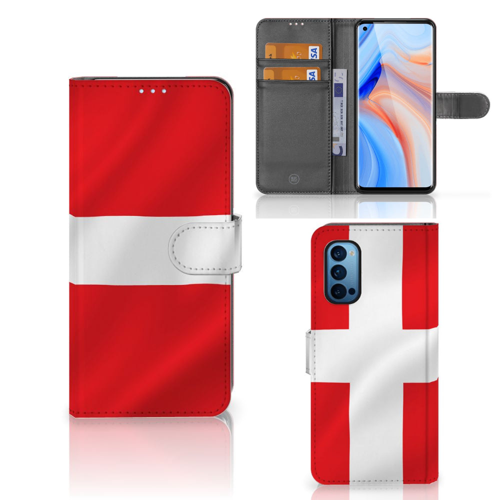 OPPO Reno 4 Pro 5G Bookstyle Case Denemarken