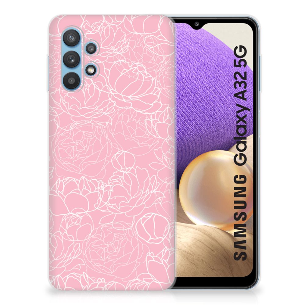 Samsung Galaxy A32 5G TPU Case White Flowers B2C Telecom