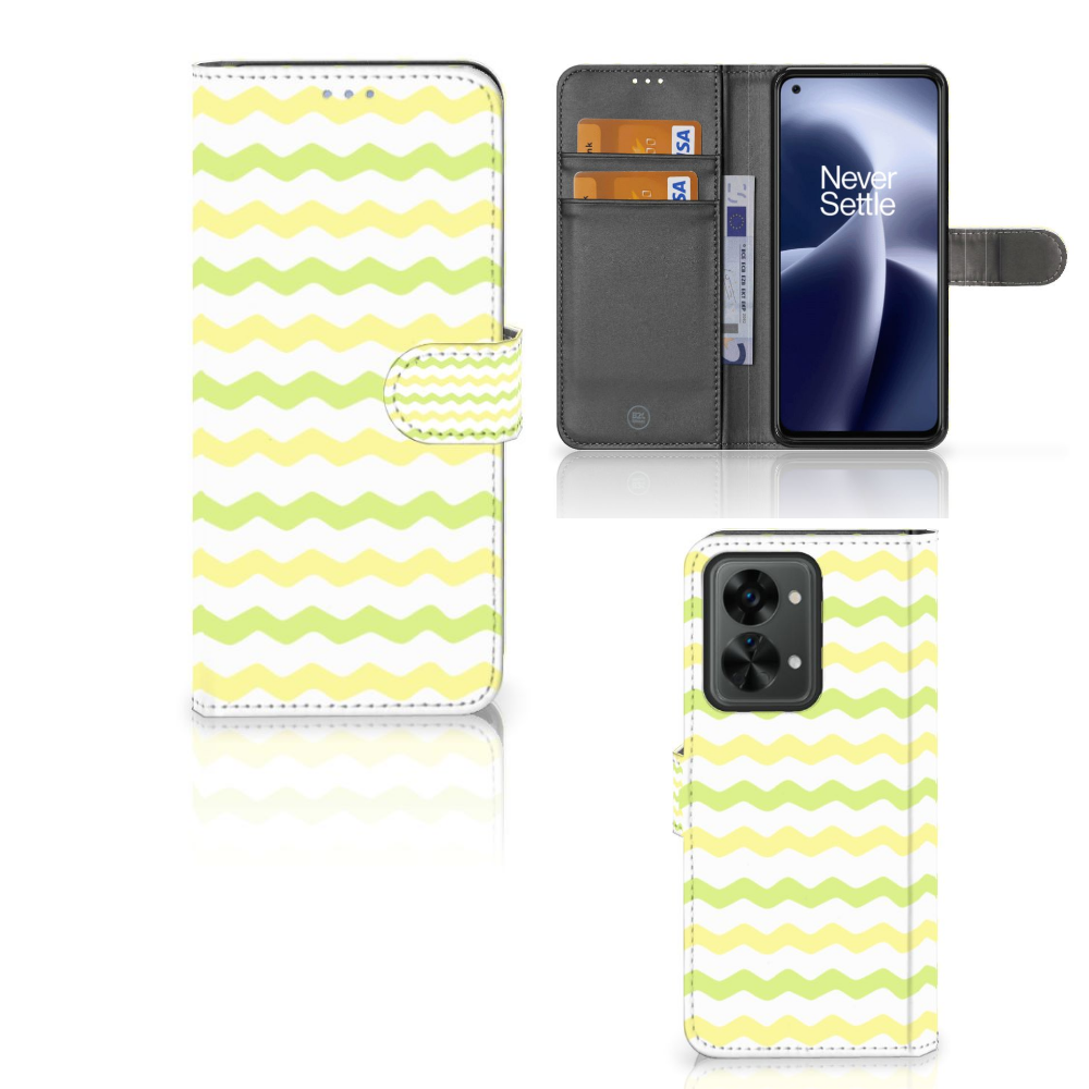 OnePlus Nord 2T Telefoon Hoesje Waves Yellow
