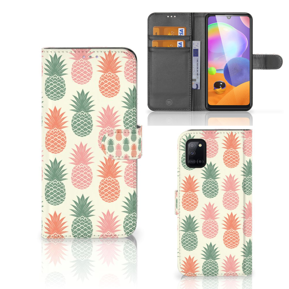 Samsung Galaxy A31 Book Cover Ananas