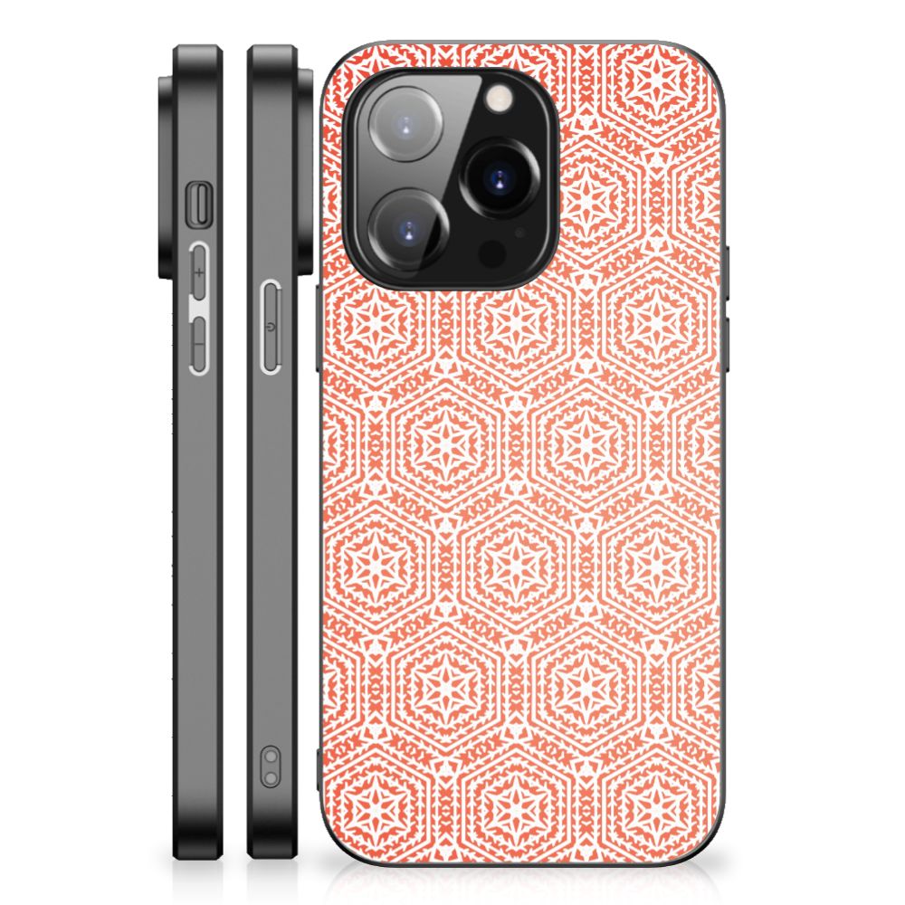 iPhone 14 Pro Back Case Pattern Orange B2C Telecom