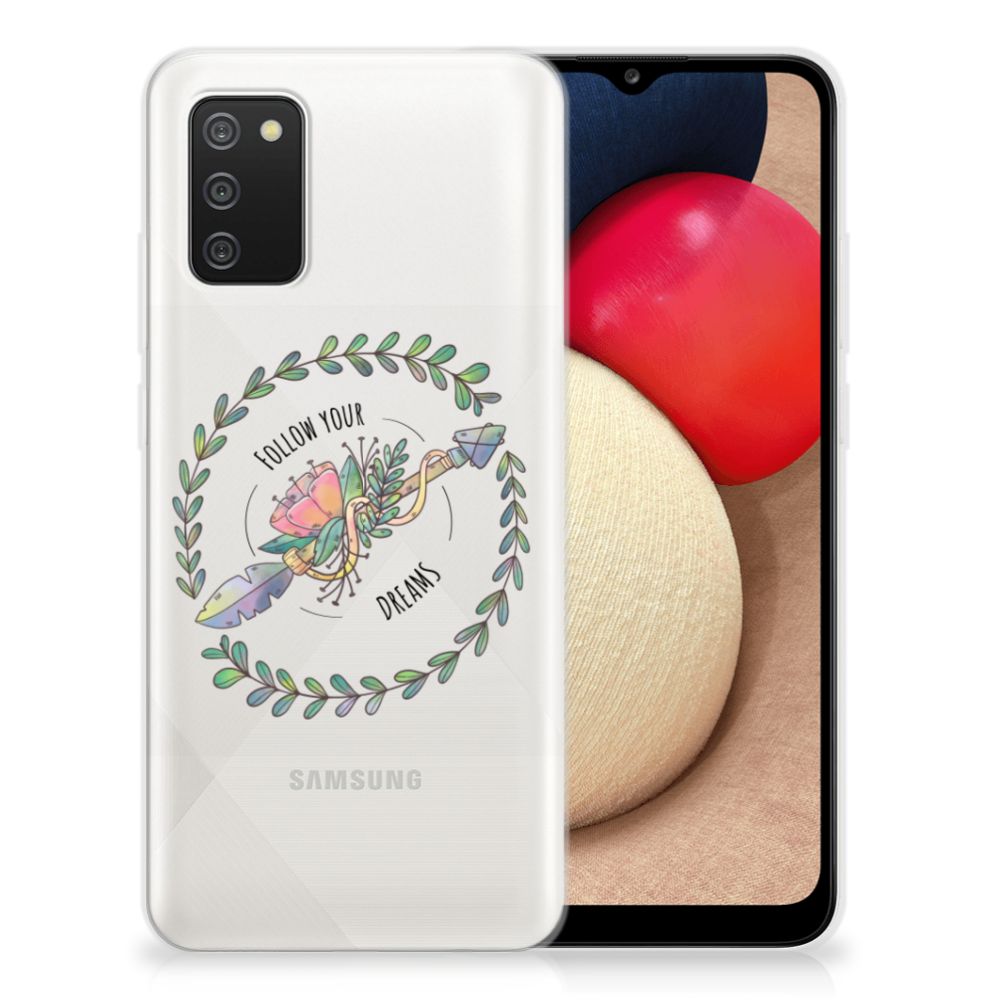 Samsung Galaxy A02s Telefoonhoesje met Naam Boho Dreams B2C Telecom