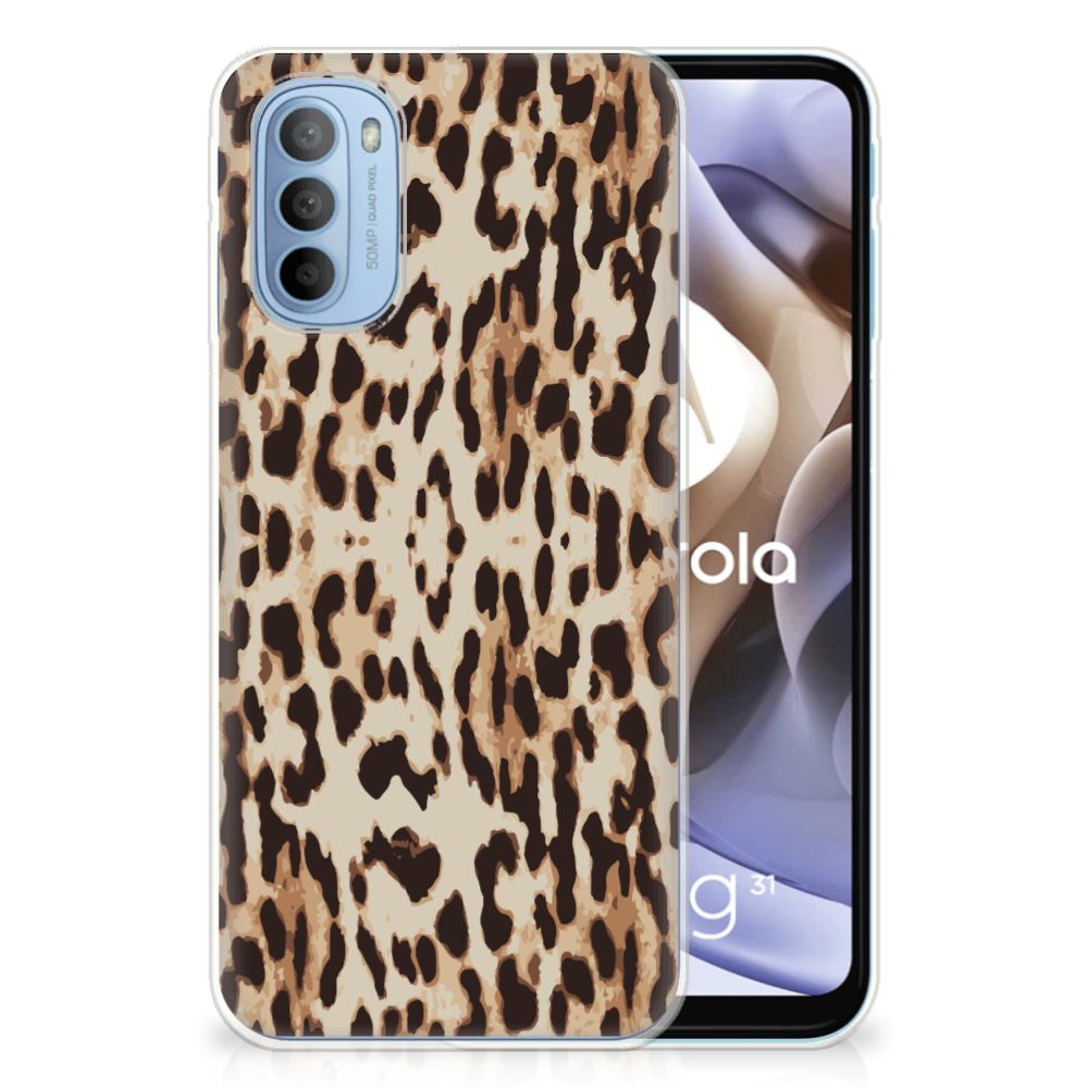 Motorola Moto G31 | G41 TPU Hoesje Leopard B2C Telecom