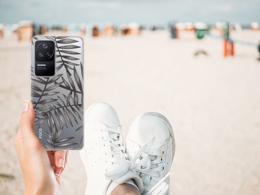 Xiaomi Poco F4 TPU Case Leaves Grey B2C Telecom