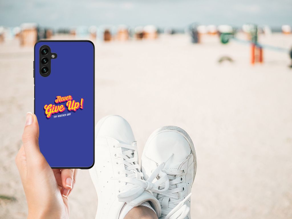 Samsung Galaxy A13 5G | A04s Telefoon Hoesje met tekst Never Give Up B2C Telecom