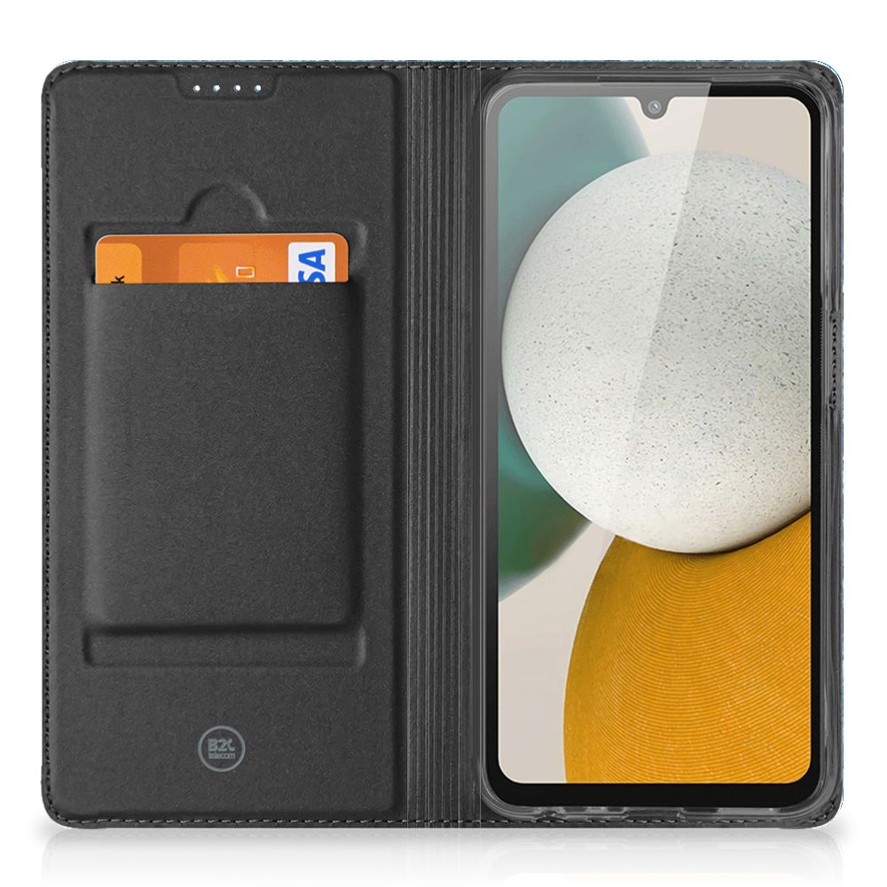 Samsung Galaxy A34 Book Wallet Case Wood Blue - B2C Telecom