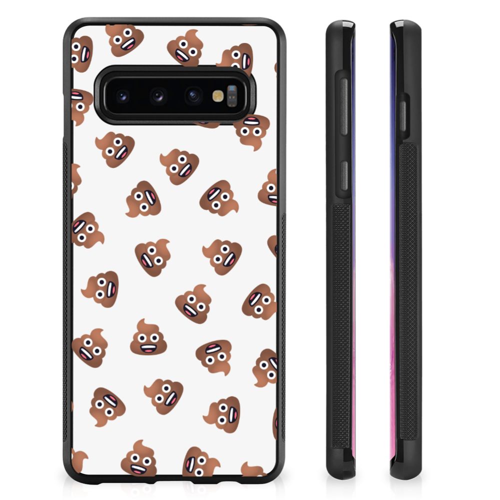 Bumper Case voor Samsung Galaxy S10+ Poep Emojis B2C Telecom
