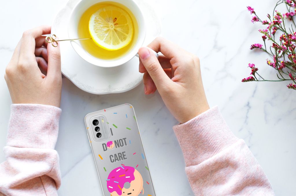 Nokia G60 Siliconen Case Donut Roze B2C Telecom