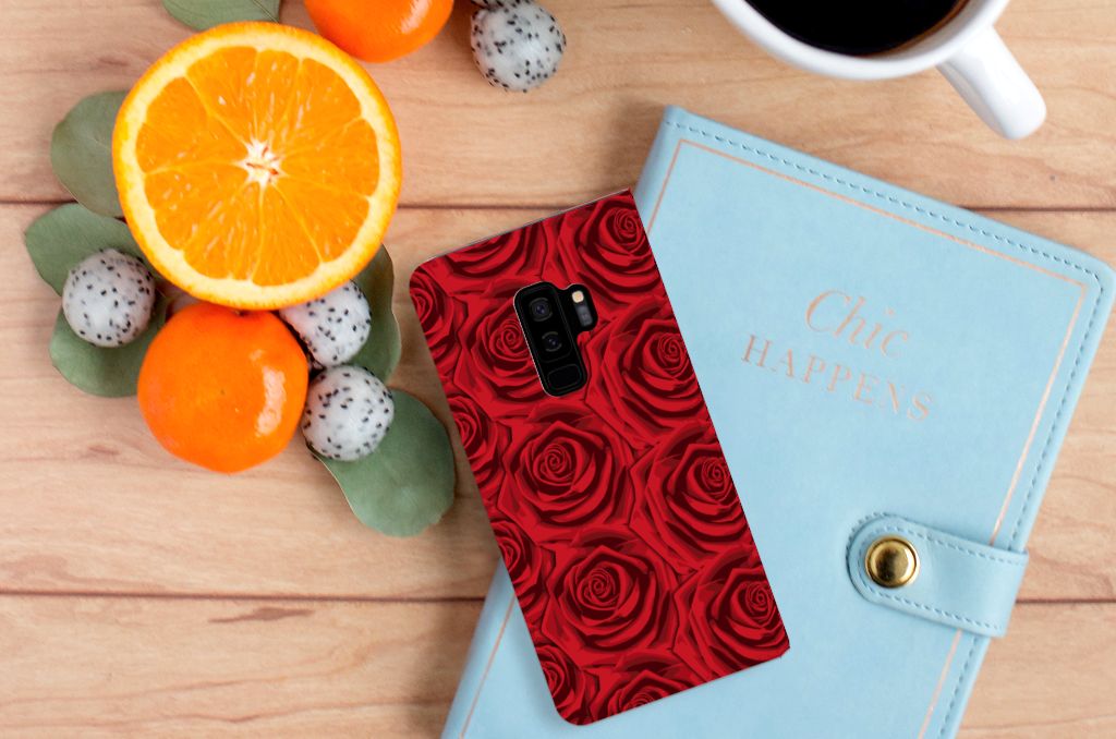 Samsung Galaxy S9 Plus Smart Cover Red Roses