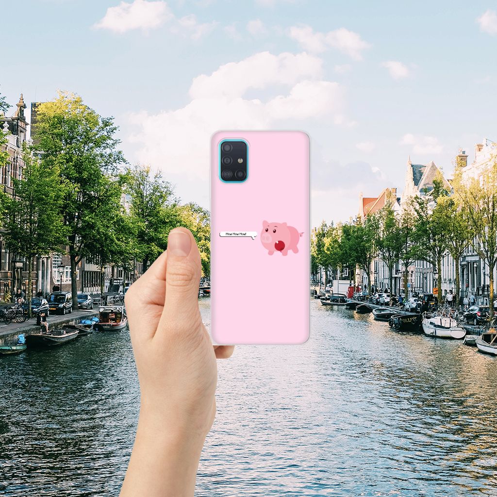 Samsung Galaxy A51 Telefoonhoesje met Naam Pig Mud