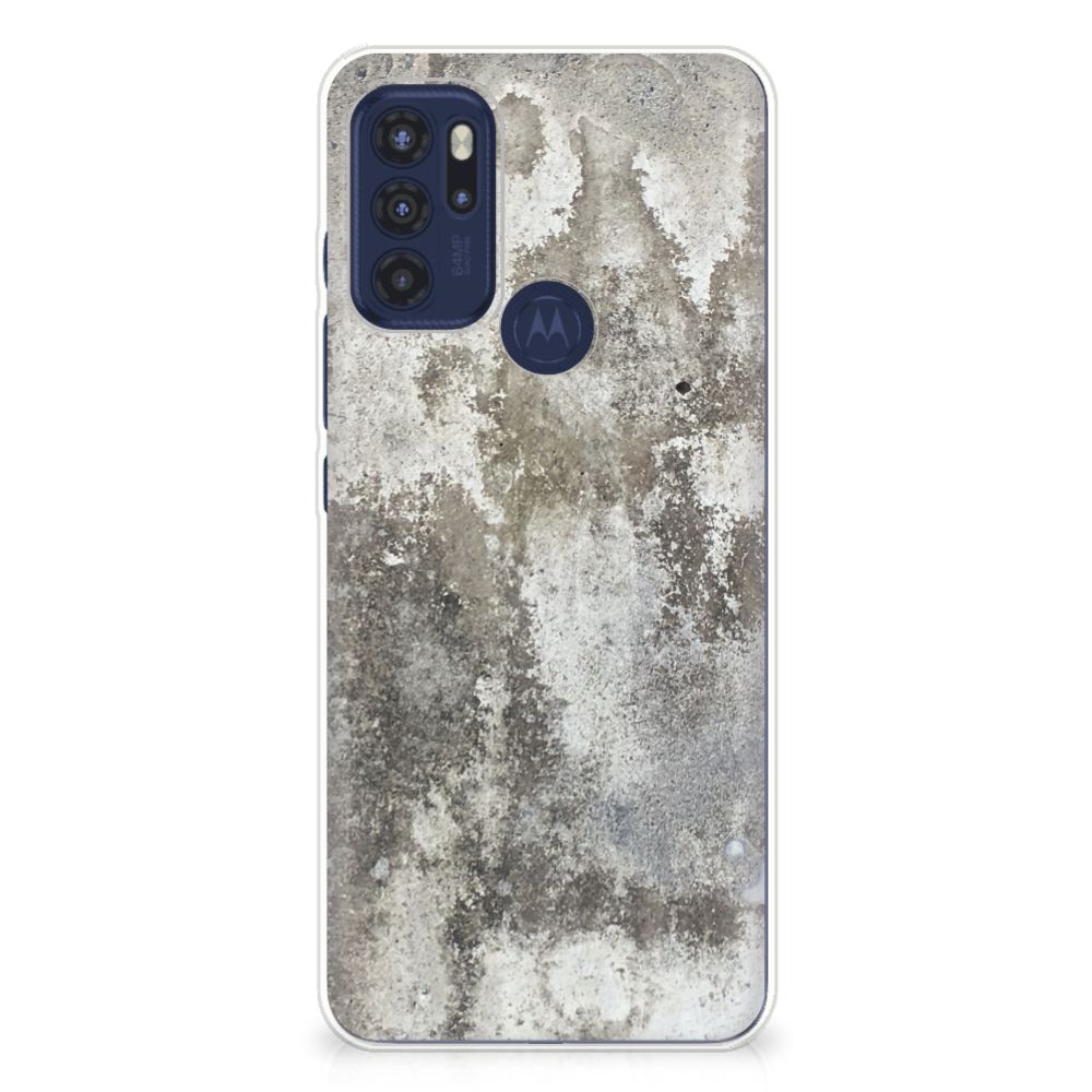 Motorola Moto G60s TPU Siliconen Hoesje Beton Print B2C Telecom