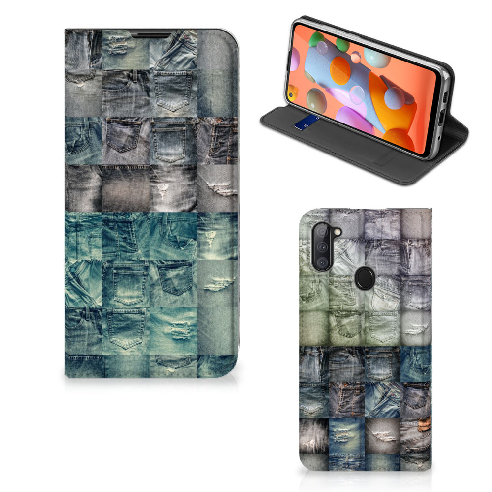 Hippe Standcase Samsung Galaxy M11 | A11 Spijkerbroeken