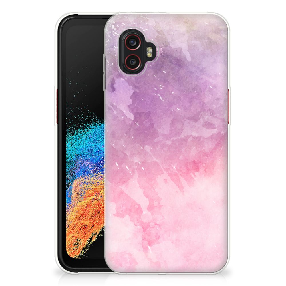 Hoesje maken Samsung Galaxy Xcover 6 Pro Pink Purple Paint B2C Telecom