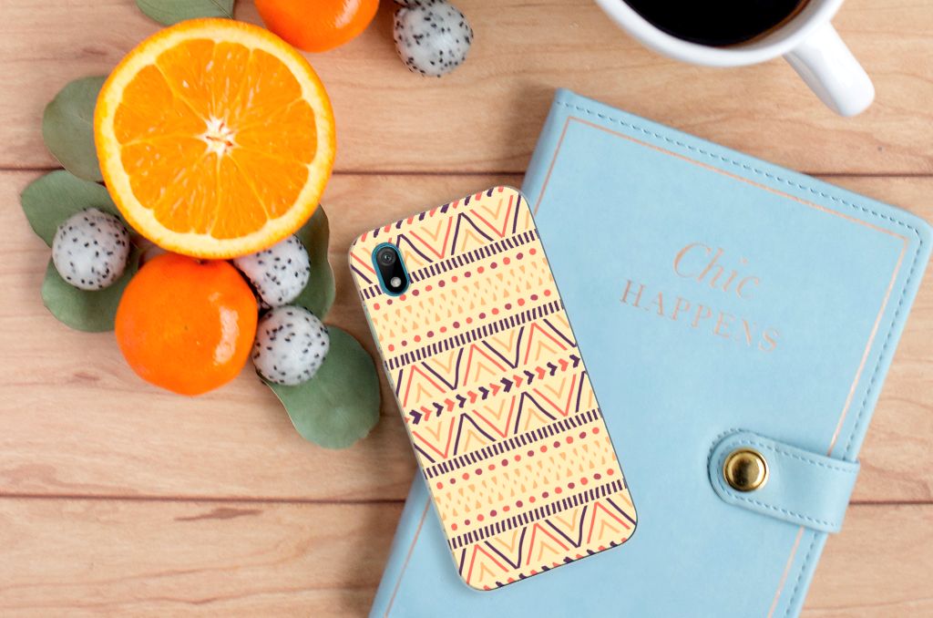 Huawei Y5 (2019) TPU bumper Aztec Yellow