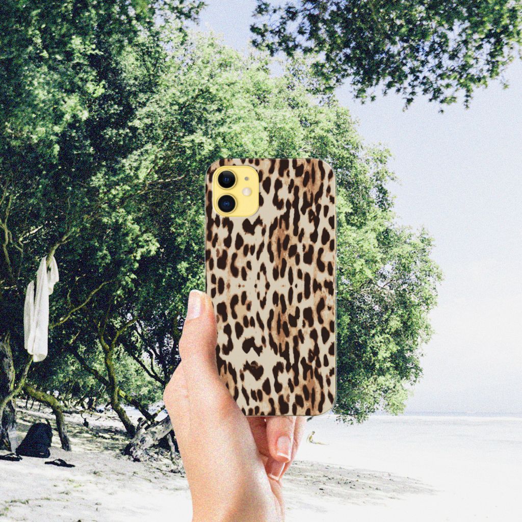 Apple iPhone 11 TPU Hoesje Leopard