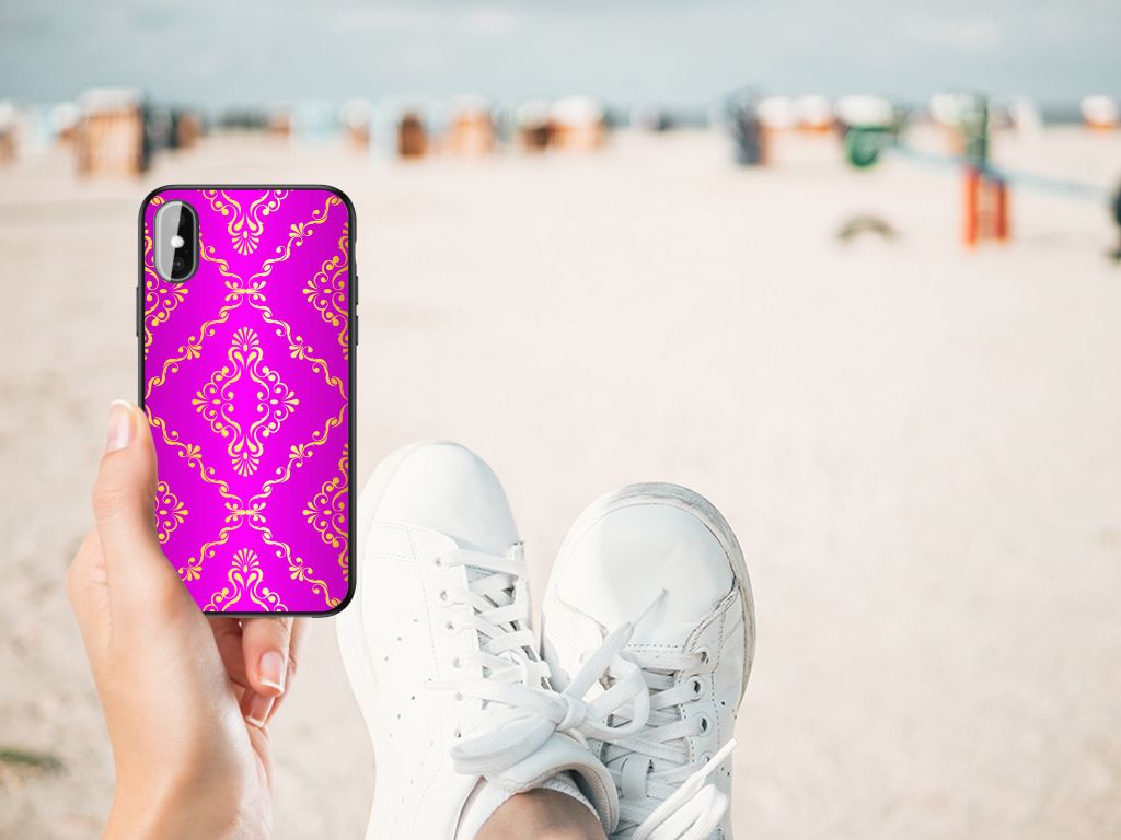 Back Cover iPhone X | Xs Barok Roze B2C Telecom