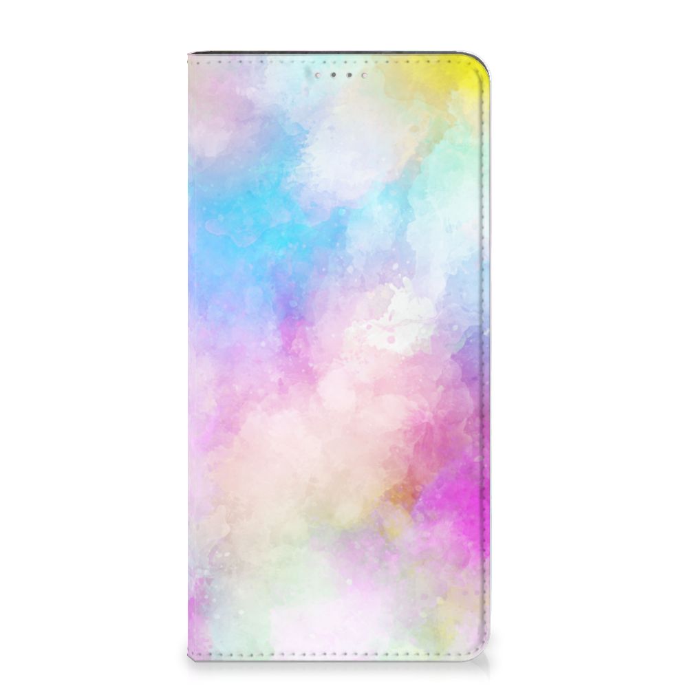 Bookcase Samsung Galaxy A14 5G Watercolor Light design with a vibrant pastel watercolor pattern