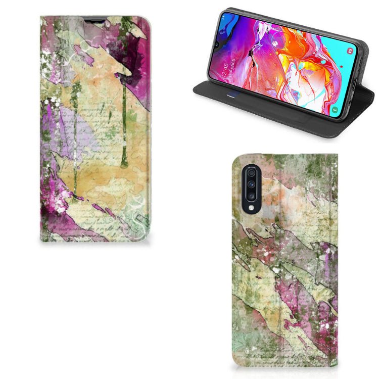 Bookcase Samsung Galaxy A70 Letter Painting