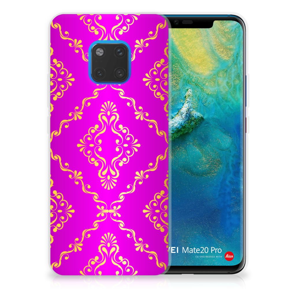 Siliconen Hoesje Huawei Mate 20 Pro Barok Roze