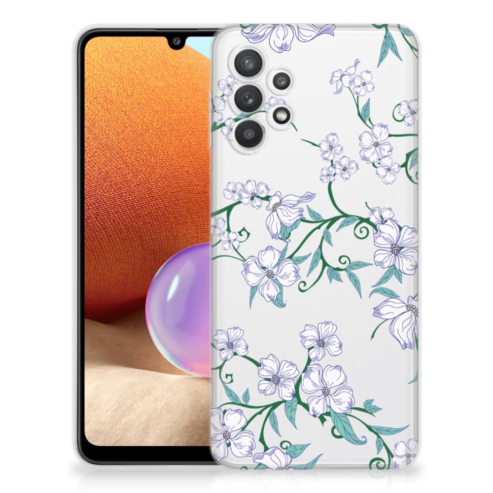 Samsung Galaxy A32 4G | A32 5G Enterprise Editie Uniek TPU Case Blossom White B2C Telecom