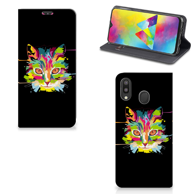 Samsung Galaxy M20 Magnet Case Cat Color