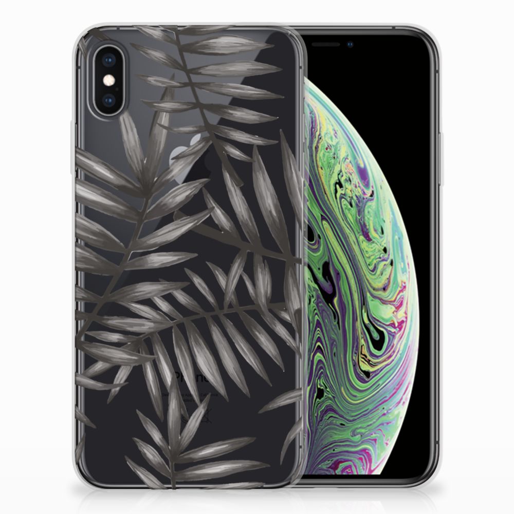 Apple iPhone Xs Max TPU Case Leaves Grey