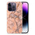 Apple iPhone 14 Pro TPU Siliconen Hoesje Marmer Oranje B2C Telecom