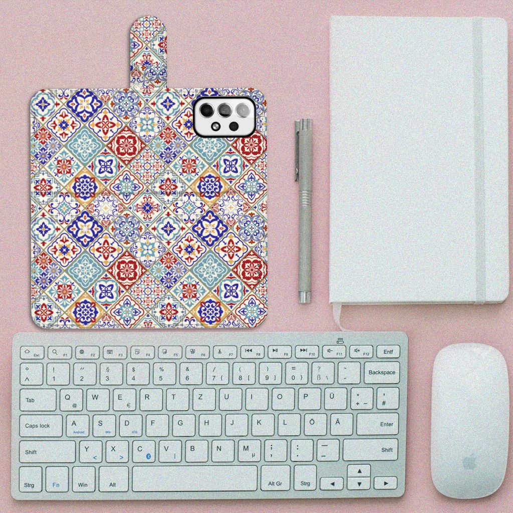 Samsung Galaxy A73 5G Bookcase Tiles Color