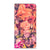Samsung Galaxy A14 4G Smart Cover Bosje Bloemen met vrolijke oranje, paarse en roze bloemen