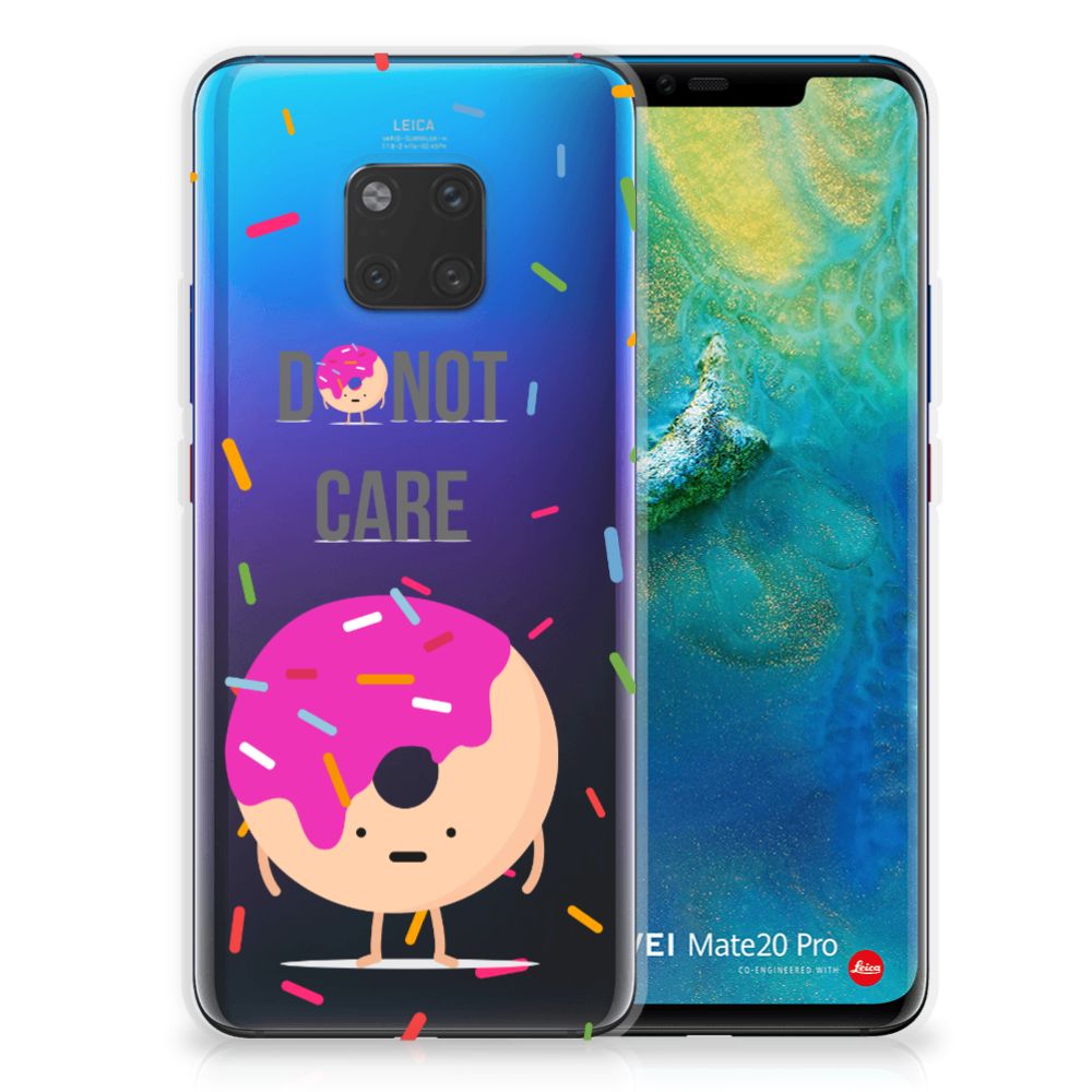 Huawei Mate 20 Pro Siliconen Case Donut Roze