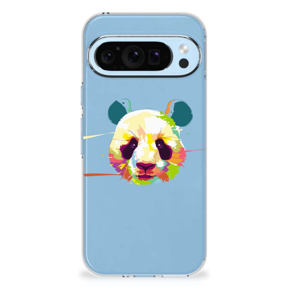 Google Pixel 9 | 9 Pro Telefoonhoesje met Naam Panda Color