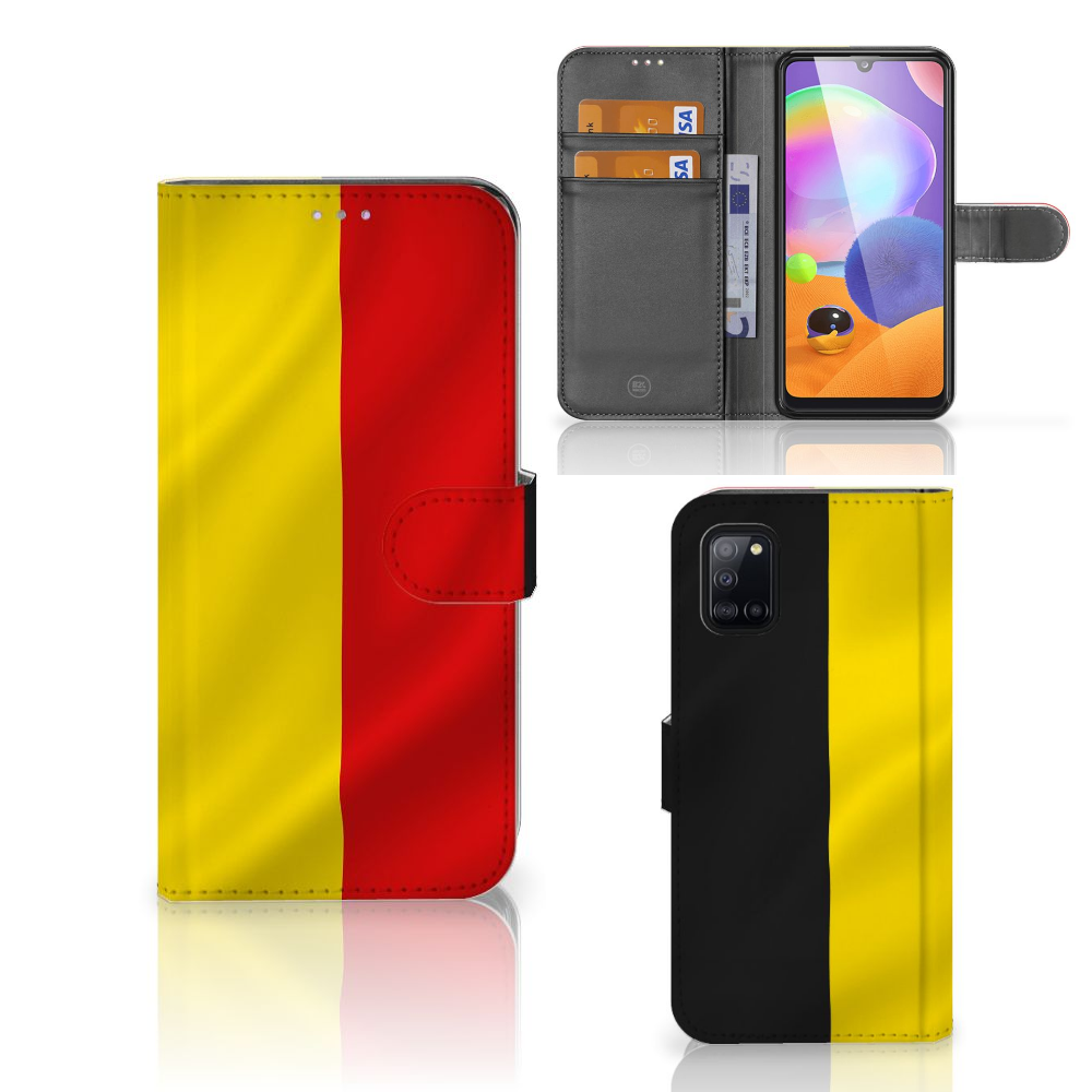 Samsung Galaxy A31 Bookstyle Case Belgische Vlag