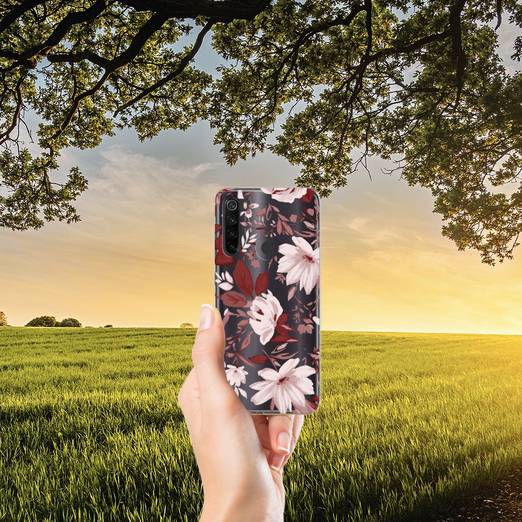 Hoesje maken Xiaomi Redmi Note 8T Watercolor Flowers B2C Telecom
