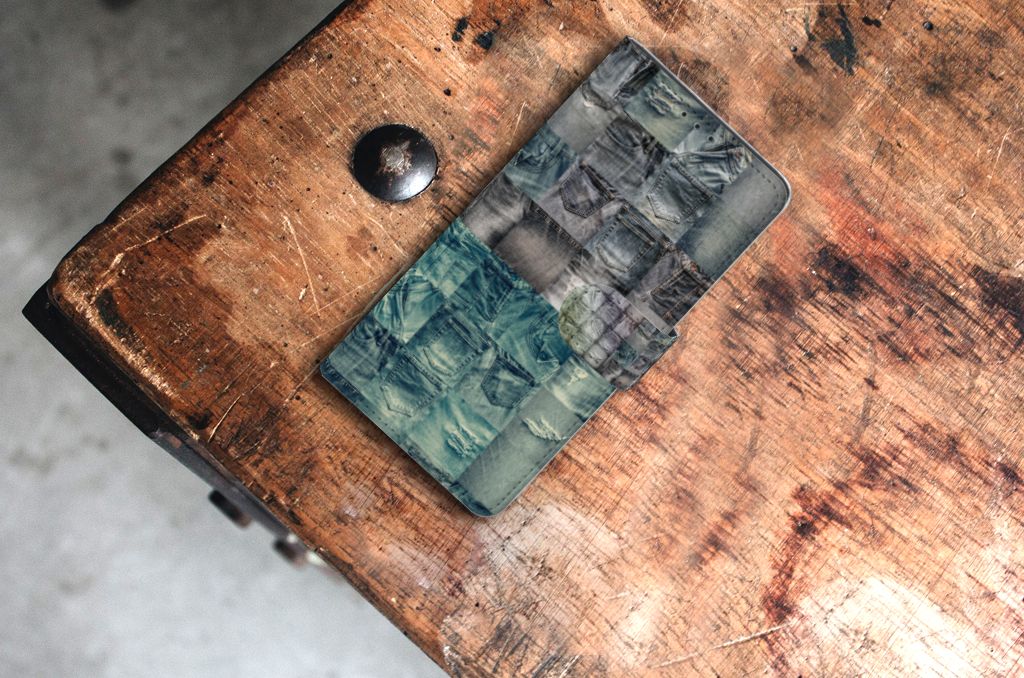 Wallet Case met Pasjes Samsung Xcover Pro Spijkerbroeken