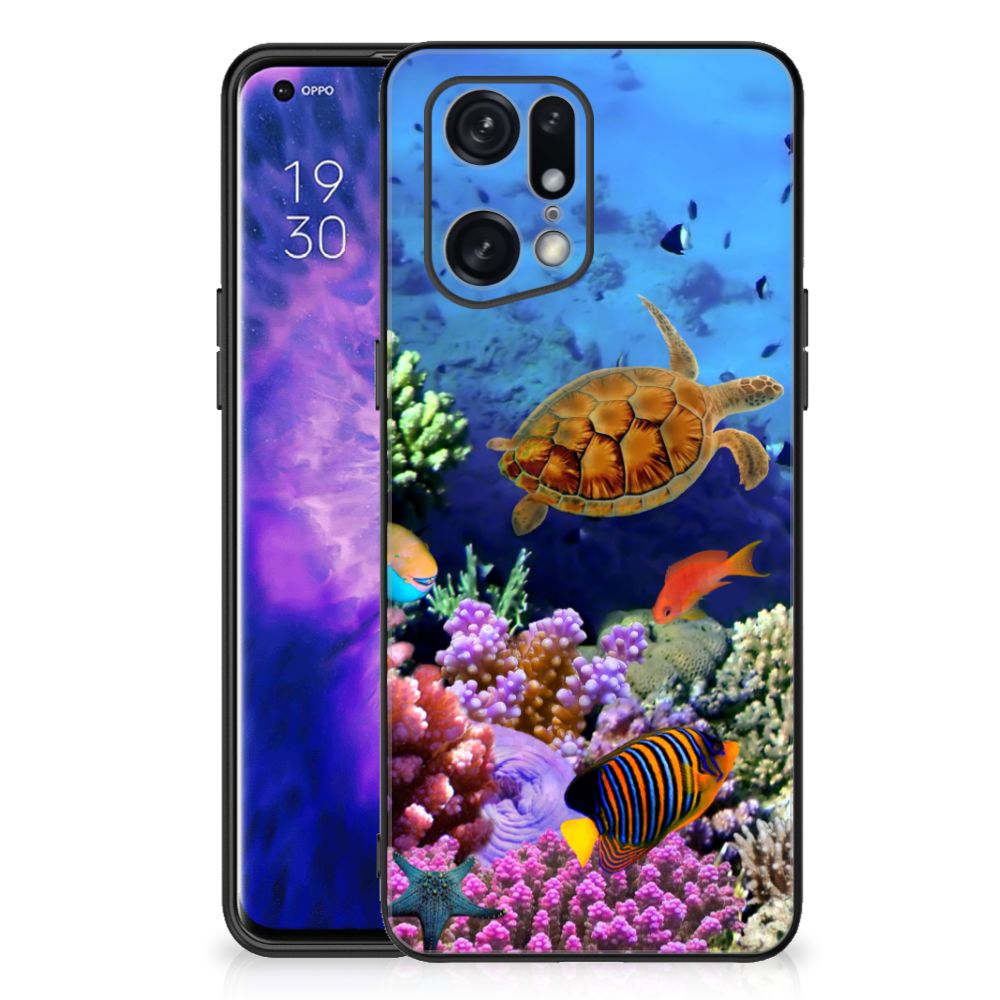 OPPO Find X5 Pro Dierenprint Telefoonhoesje Vissen B2C Telecom