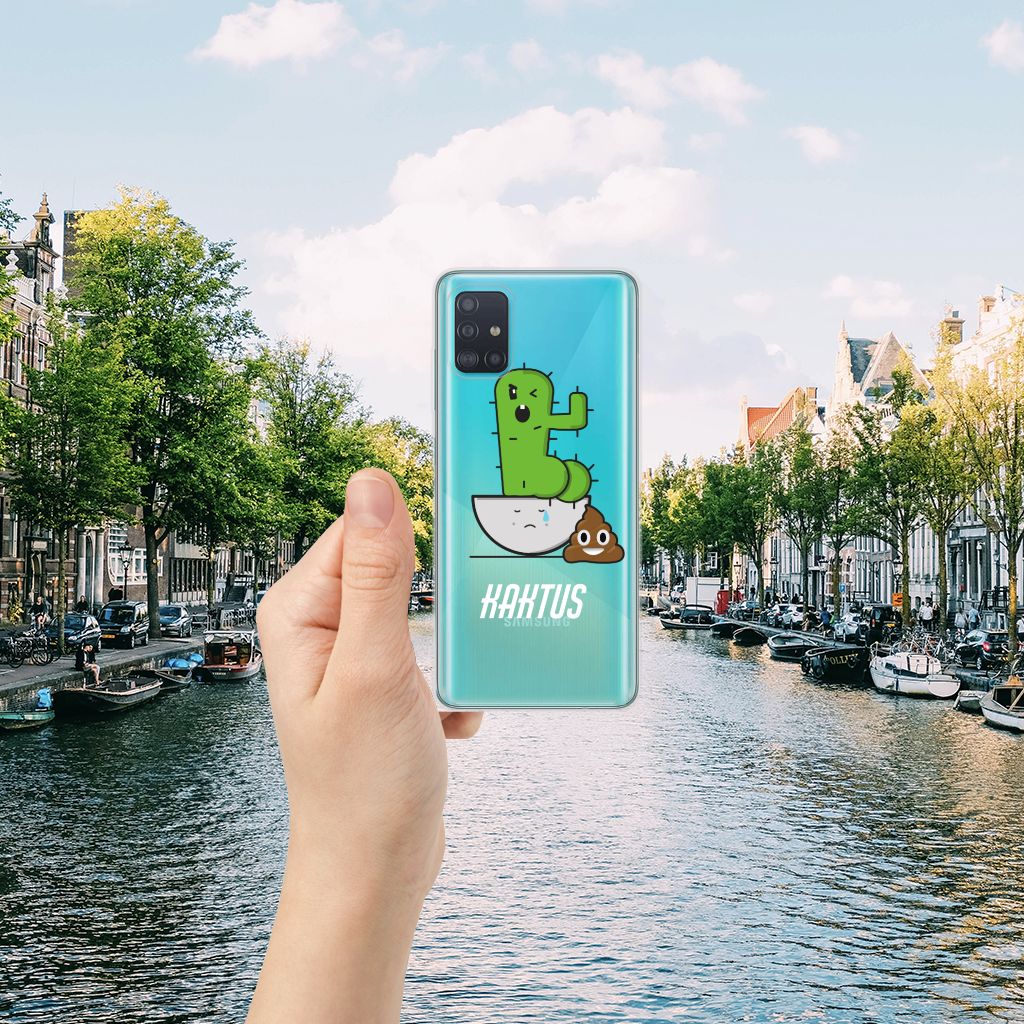 Samsung Galaxy A51 Telefoonhoesje met Naam Cactus Poo B2C Telecom