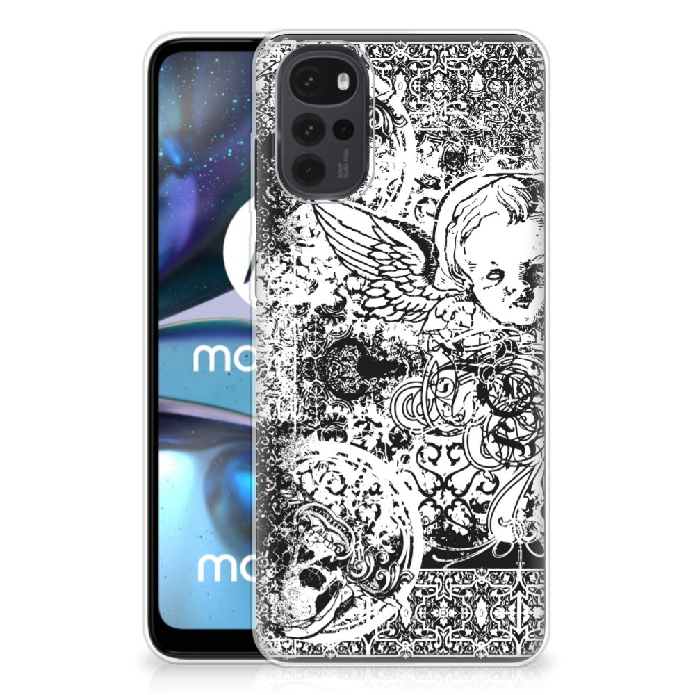 Silicone Back Case Motorola Moto G22 Skulls Angel B2C Telecom