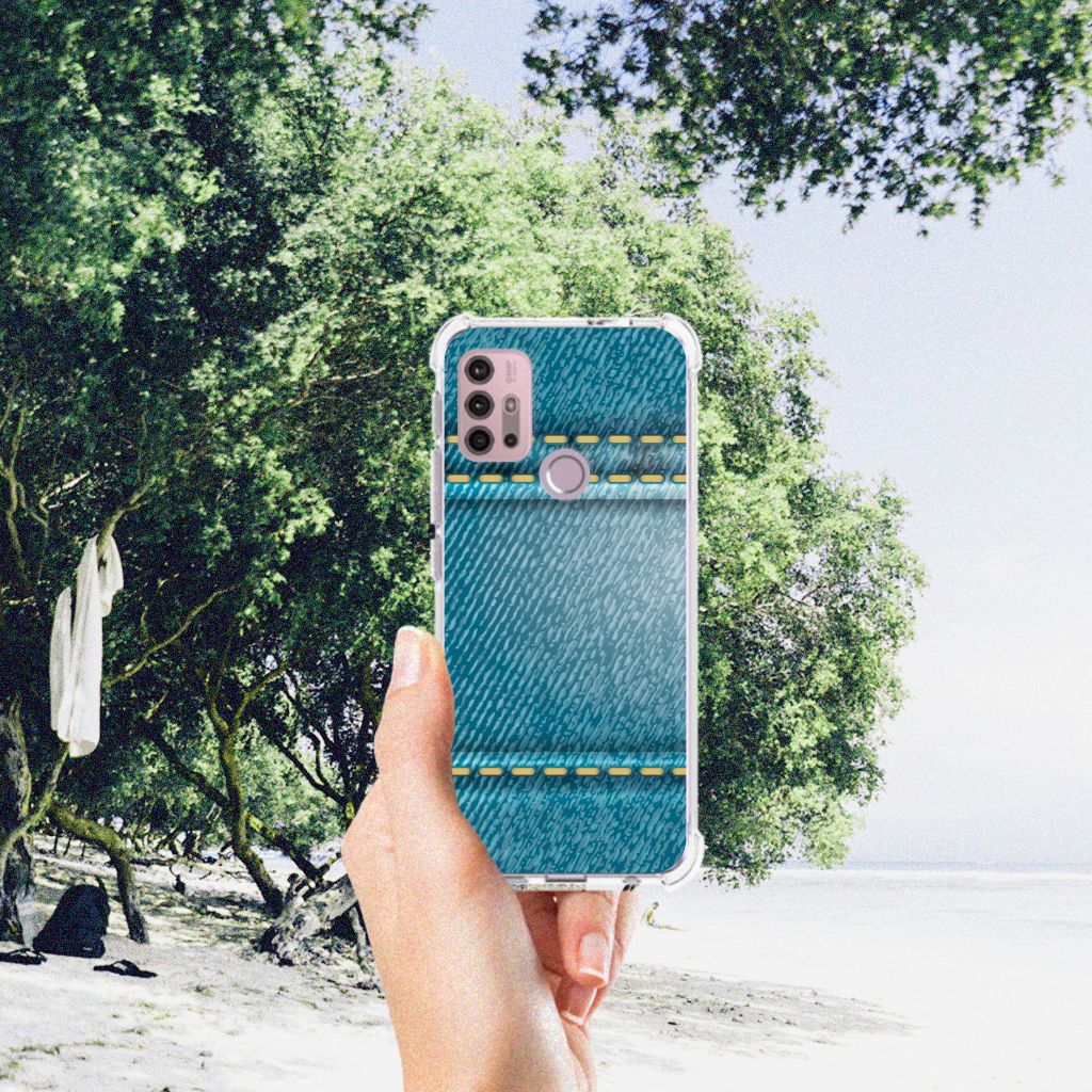 Motorola Moto G30 | G20 | G10 Anti Shock Bumper Case Jeans B2C Telecom