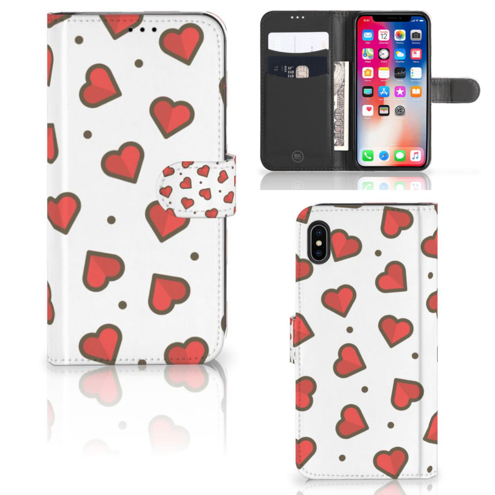 Apple iPhone Xs Max Telefoon Hoesje Hearts