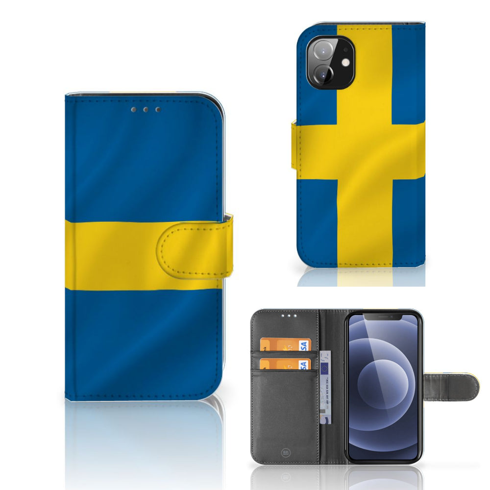 Apple iPhone 12 Mini Bookstyle Case Zweden