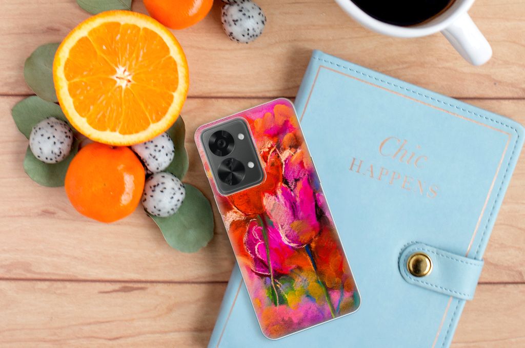 Hoesje maken OnePlus Nord 2T Tulips B2C Telecom