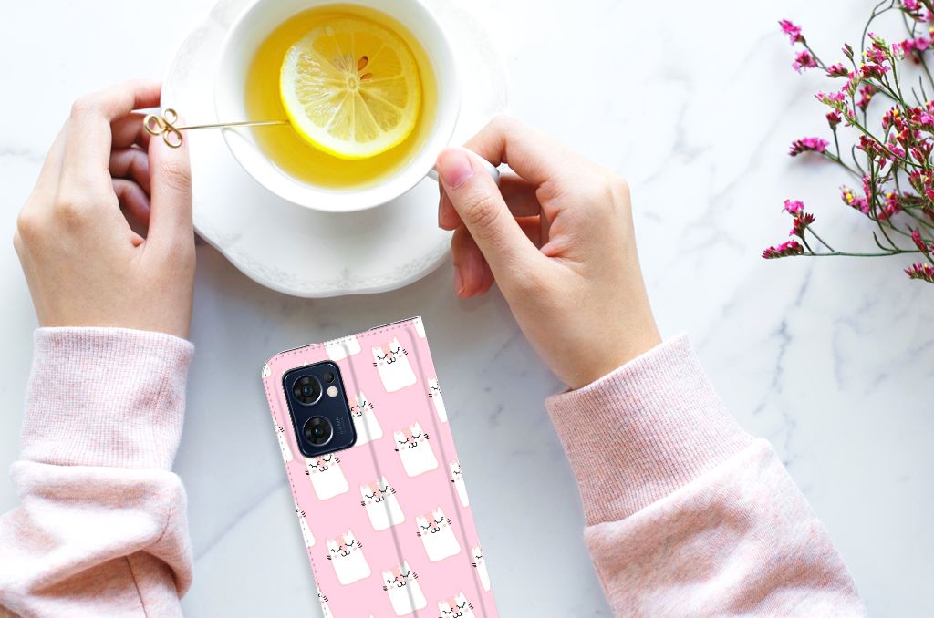 OPPO Find X5 Lite | Reno7 5G Hoesje maken Sleeping Cats - B2C Telecom