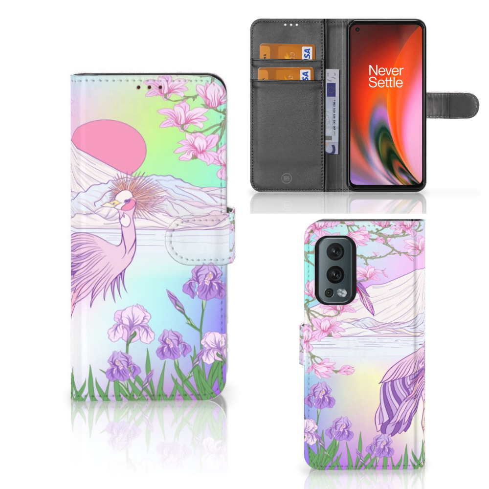 OnePlus Nord 2 5G Telefoonhoesje met Pasjes Bird