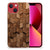 Bumper Hoesje voor Apple iPhone 13 Wooden Cubes met uniek houten design en hexagonale vormen.