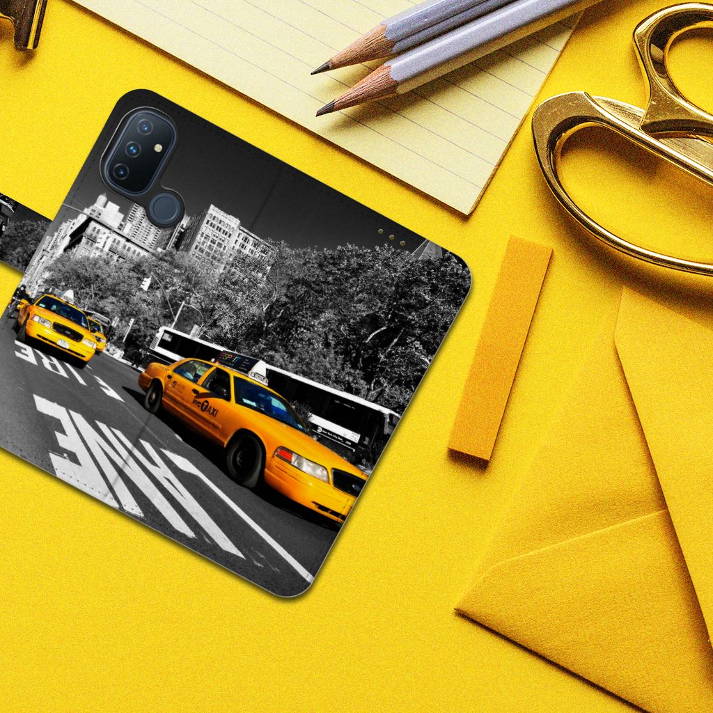 OnePlus Nord N100 Flip Cover New York Taxi