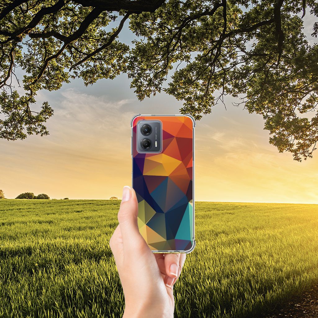 Motorola Moto G53 Shockproof Case Polygon Color B2C Telecom