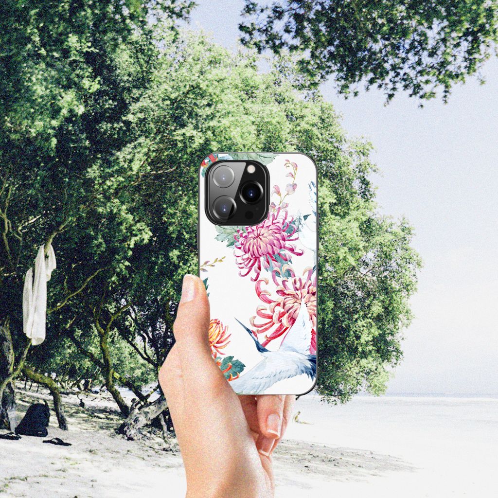 iPhone 14 Pro Dierenprint Telefoonhoesje Bird Flowers B2C Telecom