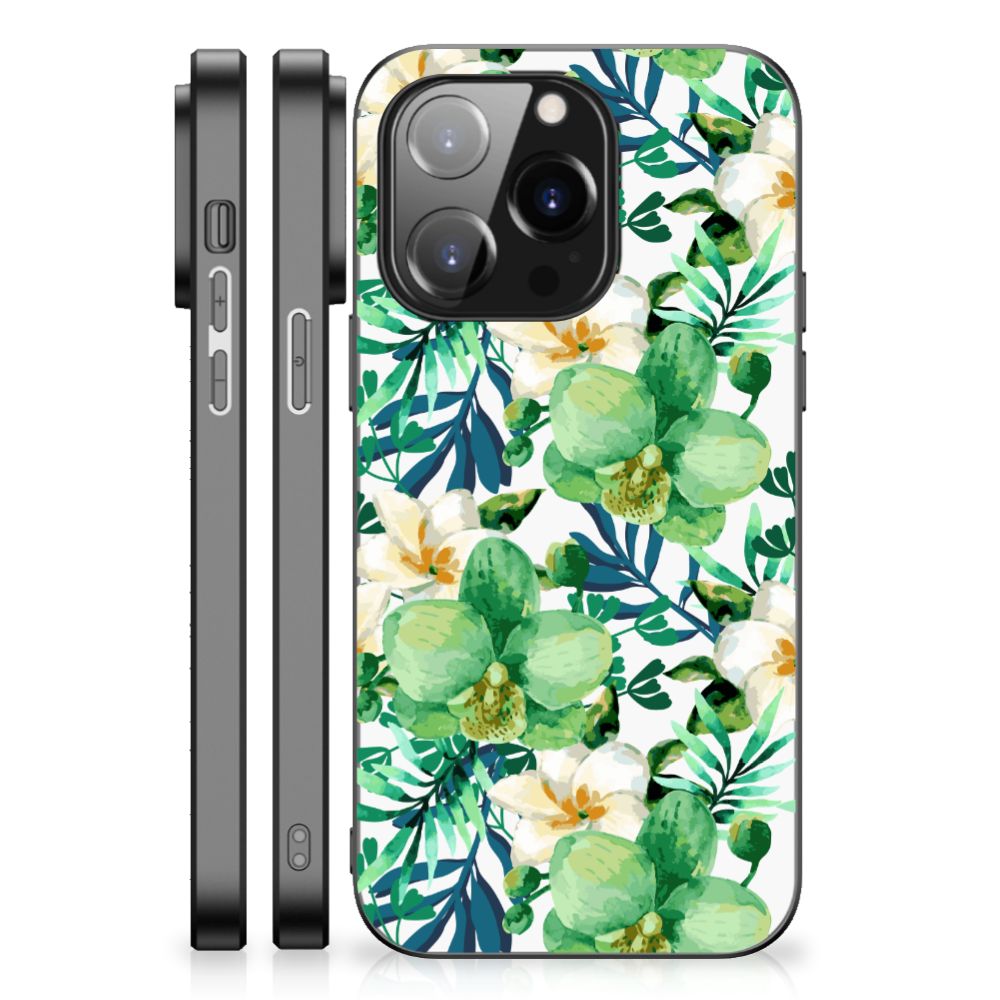 iPhone 14 Pro Bloemen Hoesje Orchidee Groen B2C Telecom