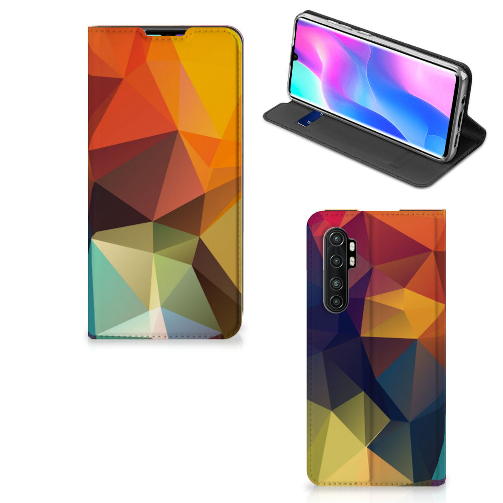 Xiaomi Mi Note 10 Lite Stand Case Polygon Color